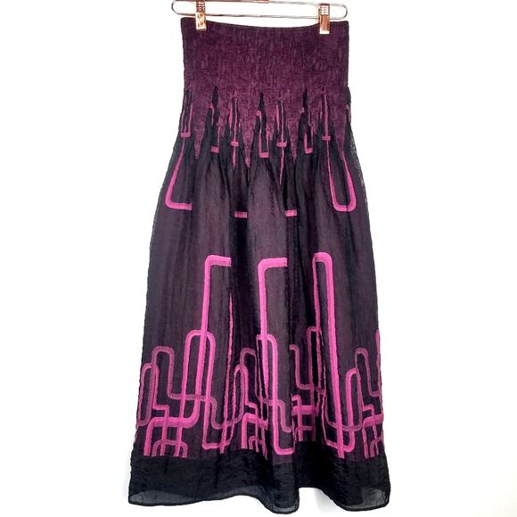 Lapis | Tube Dress Geometric Pink Pattern - Picture 1 of 6